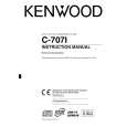 KENWOOD C-707I Owner's Manual cover photo