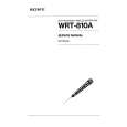 SONY WRT810A Service Manual cover photo