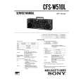 SONY CFSW510L Service Manual cover photo