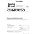 PIONEER KEHP7850 Service Manual cover photo