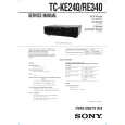 SONY TCRE340 Service Manual cover photo
