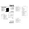 SONY TCMR3 Service Manual cover photo