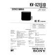 SONY KVX2151D Service Manual cover photo