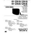 SONY KVS2911D Service Manual cover photo