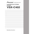 PIONEER VSX-C402 Owner's Manual cover photo