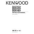 KENWOOD DDX7037 Owner's Manual cover photo