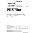 PIONEER VSX-108/KUXCN Service Manual cover photo