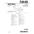 SONY PLMA35 Owner's Manual cover photo
