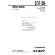 SONY SRF59 Service Manual cover photo