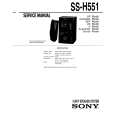 SONY SS-H551 Service Manual cover photo