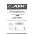 ALPINE 1203 Owner's Manual cover photo