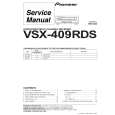 PIONEER VSX-409RDS/MVXJI Service Manual cover photo