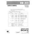 SONY WM2011 Service Manual cover photo