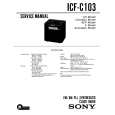 SONY ICFC103 Service Manual cover photo