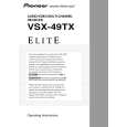 PIONEER VSX-49TX Owner's Manual cover photo