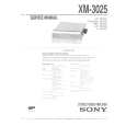 SONY XM-3025 Service Manual cover photo