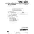 SONY WMEX382 Service Manual cover photo