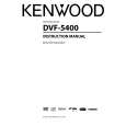 KENWOOD DVF-5400 Owner's Manual cover photo