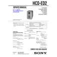 SONY HCDED2 Service Manual cover photo