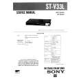 SONY STV33L Service Manual cover photo