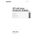 SONY CPD-L181A Owner's Manual cover photo