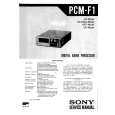 SONY PCMF1 Service Manual cover photo