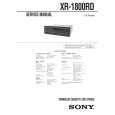SONY XR1800RD Service Manual cover photo