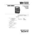 SONY WM-FX313 Service Manual cover photo