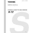 TOSHIBA W727 Service Manual cover photo