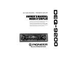 PIONEER DEQ-9200 Owner's Manual cover photo