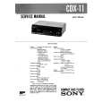 SONY CDX11 Service Manual cover photo