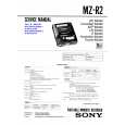 SONY MZR2 Service Manual cover photo