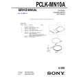 SONY PCLKMN10A Service Manual cover photo