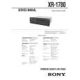 SONY XR1780 Service Manual cover photo