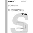 TOSHIBA 13A22 Service Manual cover photo