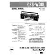 SONY CFSW30L Service Manual cover photo