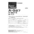 PIONEER A-225 Service Manual cover photo