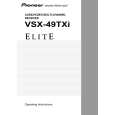 PIONEER VSX-49TXi Owner's Manual cover photo