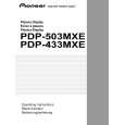 PIONEER PDP433MXE Owner's Manual cover photo