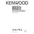 KENWOOD DPX701U Owner's Manual cover photo