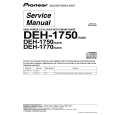 PIONEER DEH-1750/XU/GS Service Manual cover photo