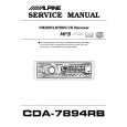 ALPINE CDA7894RB Service Manual cover photo