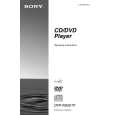 SONY DVPNS501P Owner's Manual cover photo