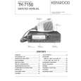 KENWOOD TK7150 Service Manual cover photo