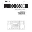 TEAC DC-D6800 Owner's Manual cover photo