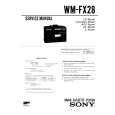SONY WMFX28 Service Manual cover photo