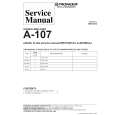 PIONEER A107 I Service Manual cover photo