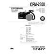 SONY CFM-2300 Service Manual cover photo