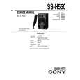 SONY SS-H550 Service Manual cover photo