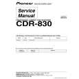 PIONEER CDR-830/WYXJ4 Service Manual cover photo